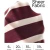 ZESICA Women’s Long Sleeve Lightweight Striped Tops 2026 Fall Crewneck Ribbed Knit Shirts(Wine)