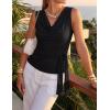 ZESICA Women’s Summer Business Casual Tank Tops 2026 Cowl Neck Sleeveless Knit Slim Shirts Spring Work Dressy Blouses(Black)