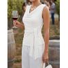 ZESICA Women’s Summer Business Casual Tank Tops 2026 Cowl Neck Sleeveless Knit Slim Shirts Spring Work Dressy Blouses(White)