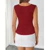 ZESICA Women’s Summer Business Casual Tank Tops 2026 Cowl Neck Sleeveless Knit Slim Shirts Spring Work Dressy Blouses(Wine)