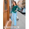 ZESICA Floral Mesh Off Shoulder Long Sleeve Tops for Women 2026 Y2k Double Lined Sheer Spring Going Out Shirts(Lakegreen)