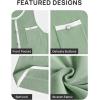ZESICA Women’s 2026 Summer Sleeveless Mini Dress Elegant Crewneck Button Knit Bodycon Bussiness Office Short Dresses(Lightgreen)