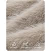 ZESICA Women’s 2026 Winter Faux Fur Coats Fluffy Cropped Jacket Long Sleeve Shaggy Outerwear Fall Clothes with Pockets(Oats)