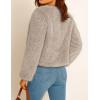 ZESICA Women’s 2026 Winter Faux Fur Coats Fluffy Cropped Jacket Long Sleeve Shaggy Outerwear Fall Clothes with Pockets(Oats)