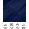 ZESICA Women’s Boho 2026 Summer Square Neck Puff Sleeve Off Shoulder Smocked Tiered Casual A Line Short Mini Dress(Navy)