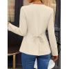 ZESICA Womens Business Casual Blazers Fall Long Sleeve Button Suit Jackets Office Work Outfits Fitted Blazer Clothes 2026(Apricot)