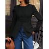 ZESICA Womens Business Casual Blazers Fall Long Sleeve Button Suit Jackets Office Work Outfits Fitted Blazer Clothes 2026(Black)
