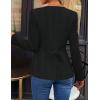 ZESICA Womens Business Casual Blazers Fall Long Sleeve Button Suit Jackets Office Work Outfits Fitted Blazer Clothes 2026(Black)