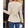 ZESICA Womens Business Casual Blazers Fall Long Sleeve Button Suit Jackets Office Work Outfits Fitted Blazer Clothes 2026(Khaki)