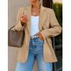 ZESICA Womens Fall Business Casual Blazers 2025 Long Sleeve Open Front Lapel Collar Work Office Suit Jackets Blazer(Khaki)