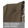 ZESICA Women’s Fall Business Casual Blazers 2026 Long Sleeve Lapel Open Front Button Work Blazer Jackets with Pockets(Brown)