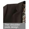 ZESICA Women’s Fall Business Casual Blazers 2026 Long Sleeve Lapel Open Front Button Work Blazer Jackets with Pockets(Coffee)