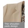 ZESICA Women’s Fall Business Casual Blazers 2026 Long Sleeve Lapel Open Front Button Work Blazer Jackets with Pockets(Khaki)