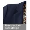 ZESICA Women’s Fall Business Casual Blazers 2026 Long Sleeve Lapel Open Front Button Work Blazer Jackets with Pockets(Navy)