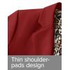 ZESICA Women’s Fall Business Casual Blazers 2026 Long Sleeve Lapel Open Front Button Work Blazer Jackets with Pockets(Wine)