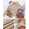 ZESICA Women’s Fall Lapel Collar V Neck Long Sleeve Ribbed Knit Comfy Loose Casual Pullover Sweater Jumper Top(Oatmeal)