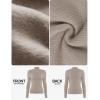 ZESICA Women’s Fleece Sherpa Lined Sweater 2026 Winter Thermal Shirts Long Sleeve Mock Neck Slim Fitted Pullover Tops(Oats)