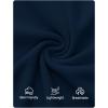 ZESICA Women’s Long Sleeve Asymmetrical Neck Ruched Slim Fit Shirts 2026 Fall Fashion Casual Tee Going Out Tops(Navy)