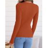 ZESICA Women’s Long Sleeve Crewneck Shirts 2026 Spring Ribbed Knit Sweater Slim Fitted Casual Basic Tee Tops(Caramel)