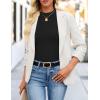 ZESICA Women’s Long Sleeve Shirts 2026 Spring Mock Neck Ribbed Slim Fit Tops Basic Tees Dressy Casual Outfits Clothes(Black)