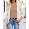 ZESICA Women’s Long Sleeve Shirts 2026 Spring Mock Neck Ribbed Slim Fit Tops Basic Tees Dressy Casual Outfits Clothes(Khaki)