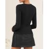 ZESICA Women’s Spring Square Neck Blazers 2026 Casual Long Sleeve Button Up Work Business Fitted Blazer Jackets(Black)