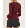 ZESICA Women’s Spring Square Neck Blazers 2026 Casual Long Sleeve Button Up Work Business Fitted Blazer Jackets(Wine)