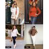 ZESICA Women’s Sweaters 2026 Fall Winter Long Sleeve Mock Neck Solid Color Casual Loose Chunky Pullover Sweater(Clay)