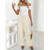 ZESICA Women’s Wide Leg Dress Pants 2026 High Waisted Business Casual Palazzo Pants Work Office Slacks Trousers(Apricot)