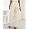 ZESICA Women’s Wide Leg Dress Pants 2026 High Waisted Business Casual Palazzo Pants Work Office Slacks Trousers(Apricot)
