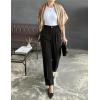 ZESICA Women’s Wide Leg Dress Pants 2026 High Waisted Business Casual Palazzo Pants Work Office Slacks Trousers(Black)