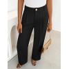 ZESICA Women’s Wide Leg Dress Pants 2026 High Waisted Business Casual Palazzo Pants Work Office Slacks Trousers(Black)