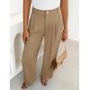 ZESICA Women’s Wide Leg Dress Pants 2026 High Waisted Business Casual Palazzo Pants Work Office Slacks Trousers(Khaki)