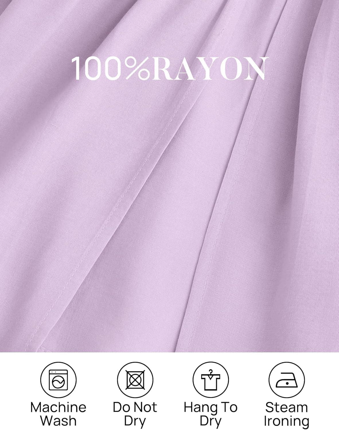 imageZESICA Womens 2026 Boho Sexy Off Shoulder Long Sleeve Smocked High Waist Side Split Flowy A Line Tiered Long Maxi DressPurple