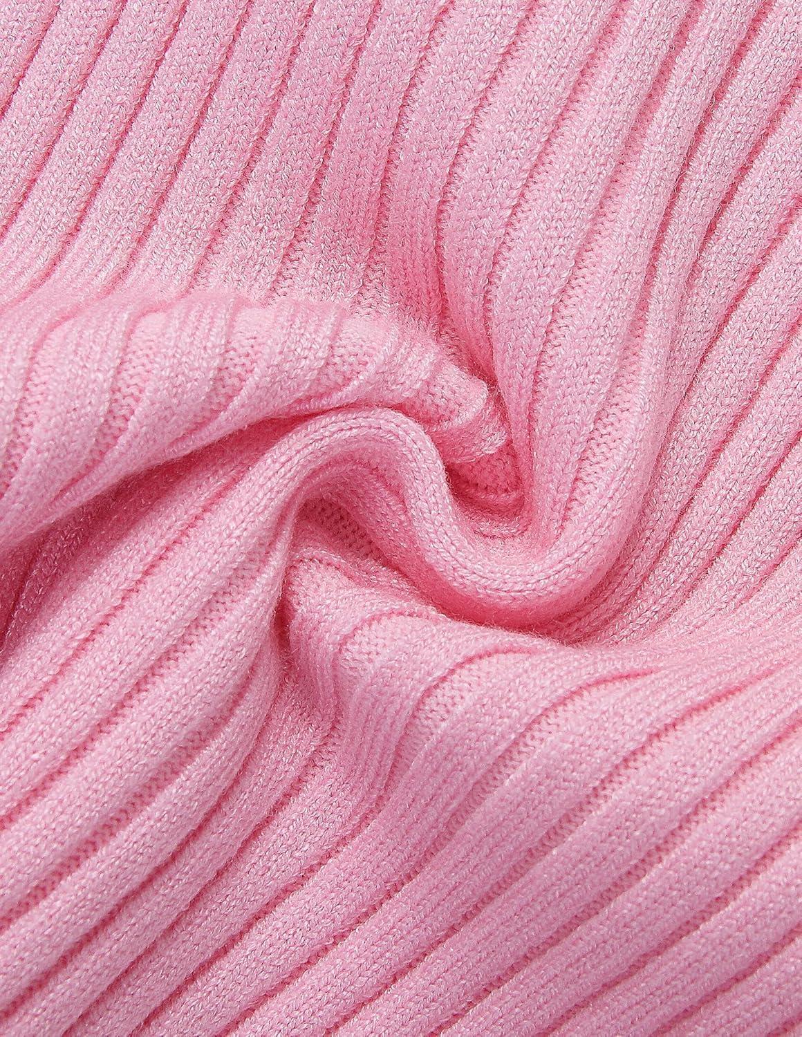 imageZESICA Womens 2026 Short Sleeve Square Neck T Shirts Slim Fitted Summer Ribbed Knit Basic Casual Tee TopsHotpink