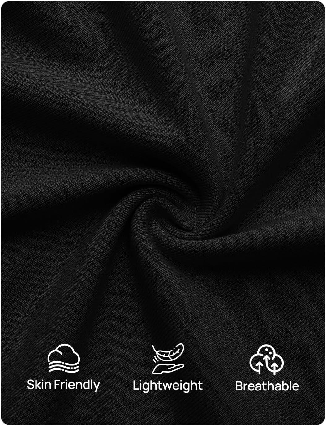 imageZESICA Womens 2026 Summer Short Sleeve Bodycon Midi Dress Crewneck Ruched Split Wedding Guest Cocktail Wrap DressesBlack