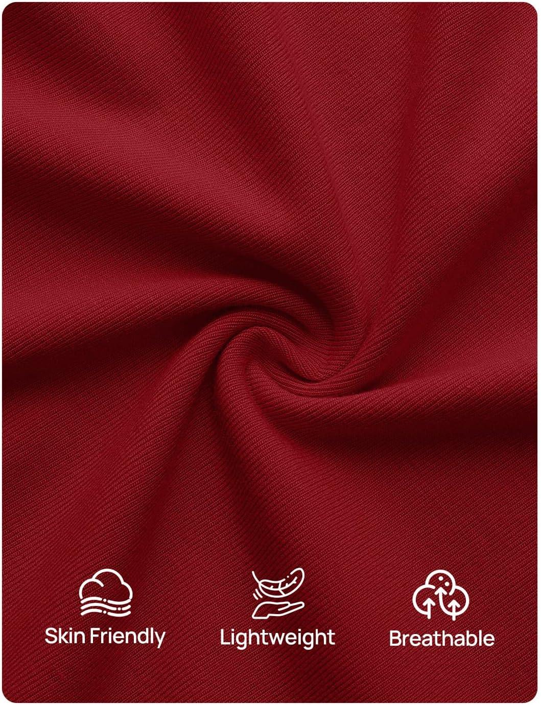 imageZESICA Womens 2026 Summer Short Sleeve Bodycon Midi Dress Crewneck Ruched Split Wedding Guest Cocktail Wrap DressesRed