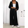 ZESICA Women’s 2 Piece Outfits 2026 Fall Winter Fleece Hoodie Tracksuit Zip Up Sweatshirt Long Sweatpant Matching Set(Black)