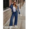 ZESICA Women’s 2 Piece Outfits 2026 Fall Winter Fleece Hoodie Tracksuit Zip Up Sweatshirt Long Sweatpant Matching Set(Navy)