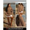 ZESICA Women’s 2026 Fall Winter Sweaters Oversized Turtleneck Long Sleeve Chunky Knitted Pullover Sweater Jumper Tops(Brown)