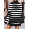 ZESICA Women’s 2026 Fall Winter Sweaters Oversized Turtleneck Long Sleeve Chunky Knitted Pullover Sweater Jumper Tops(Dim)