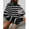 ZESICA Women’s 2026 Fall Winter Sweaters Oversized Turtleneck Long Sleeve Chunky Knitted Pullover Sweater Jumper Tops(Dim)
