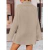 ZESICA Women’s 2026 Fall Winter Sweaters Oversized Turtleneck Long Sleeve Chunky Knitted Pullover Sweater Jumper Tops(Oatmeal)