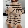 ZESICA Women’s 2026 Fall Winter Sweaters Oversized Turtleneck Long Sleeve Chunky Knitted Pullover Sweater Jumper Tops(Toffee)