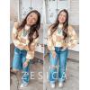 ZESICA Women’s 2026 Spring Fashion Turtleneck Long Sleeve Striped Ribbed Knit Loose Pullover Sweater Tops(Khakiplaid)