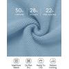 ZESICA Women’s 2026 Spring Turtleneck Sweater Dress Oversized Long Lantern Sleeve Casual Knit Pullover Mini Dresses(Lightblue)
