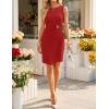 ZESICA Women’s 2026 Summer Sleeveless Bodycon Mini Dress Casual Elegant Work Formal Cocktail Party Short Dresses(Red)