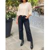 ZESICA Women’s Casual Short Sleeve Sweaters 2026 Summer Oversized Crewneck Soft Knit Cropped Tops Trendy Outfits(Beige)