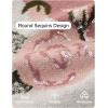 ZESICA Women’s Floral Oversized Sweaters 2026 Fall Crewneck Long Sleeve Casual Chunky Knit Pullover Sweater Tops(Pink)