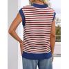 ZESICA Women’s Floral Sleeveless Sweater Vest 2026 Summer Oversized Cap Sleeve V Neck Loose Knit Tank Tops Casual Outfits(Blue)